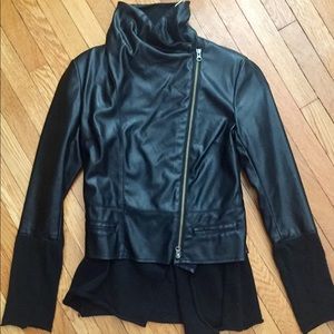 Saks Fifth Avenue faux leather jacket